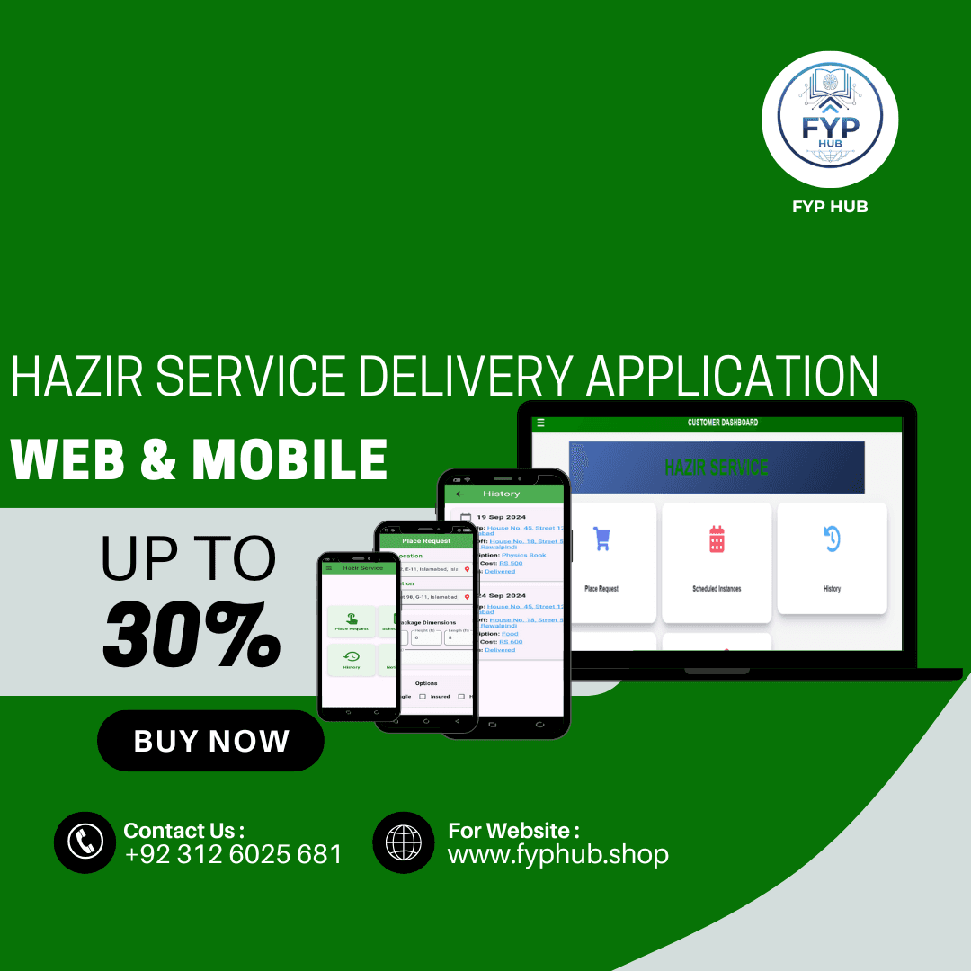 Hazir Service – On-Demand Delivery Application
